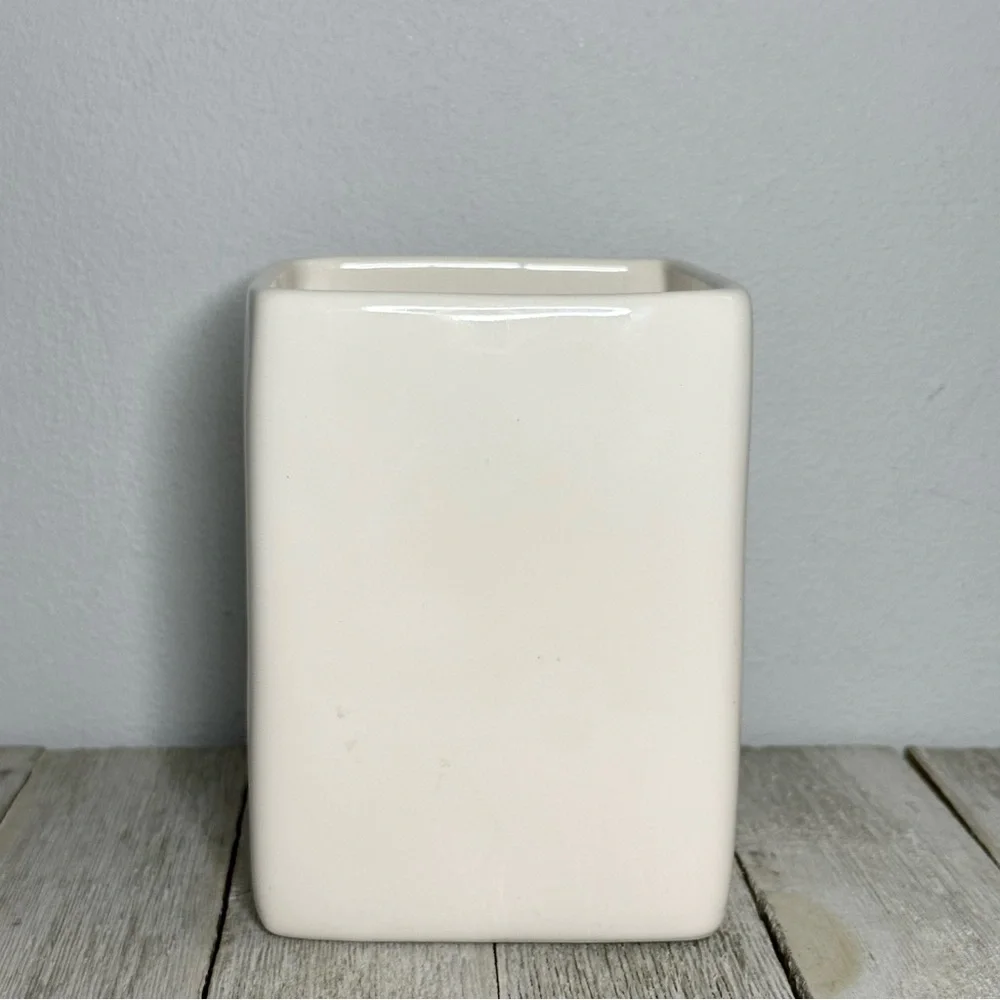 Rae Dunn “BE YOU” Artisan Collection Square Ceramic Vessel Container Jar